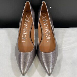 Calvin Klein Gaylee Women's Silver Shoes/Heels Sz 7 SKU 5513